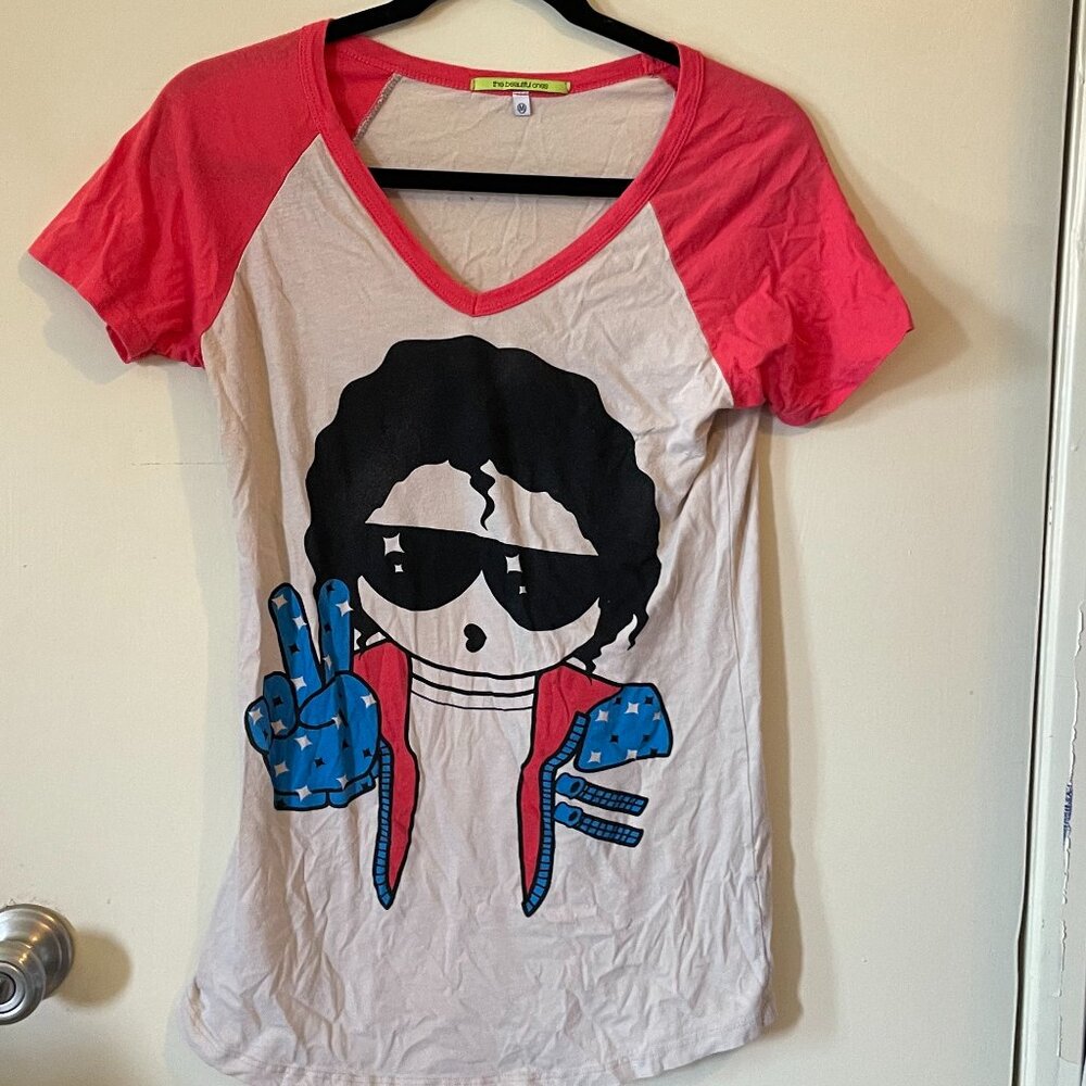 Michael Jackson Cartoon Graphic T-shirt